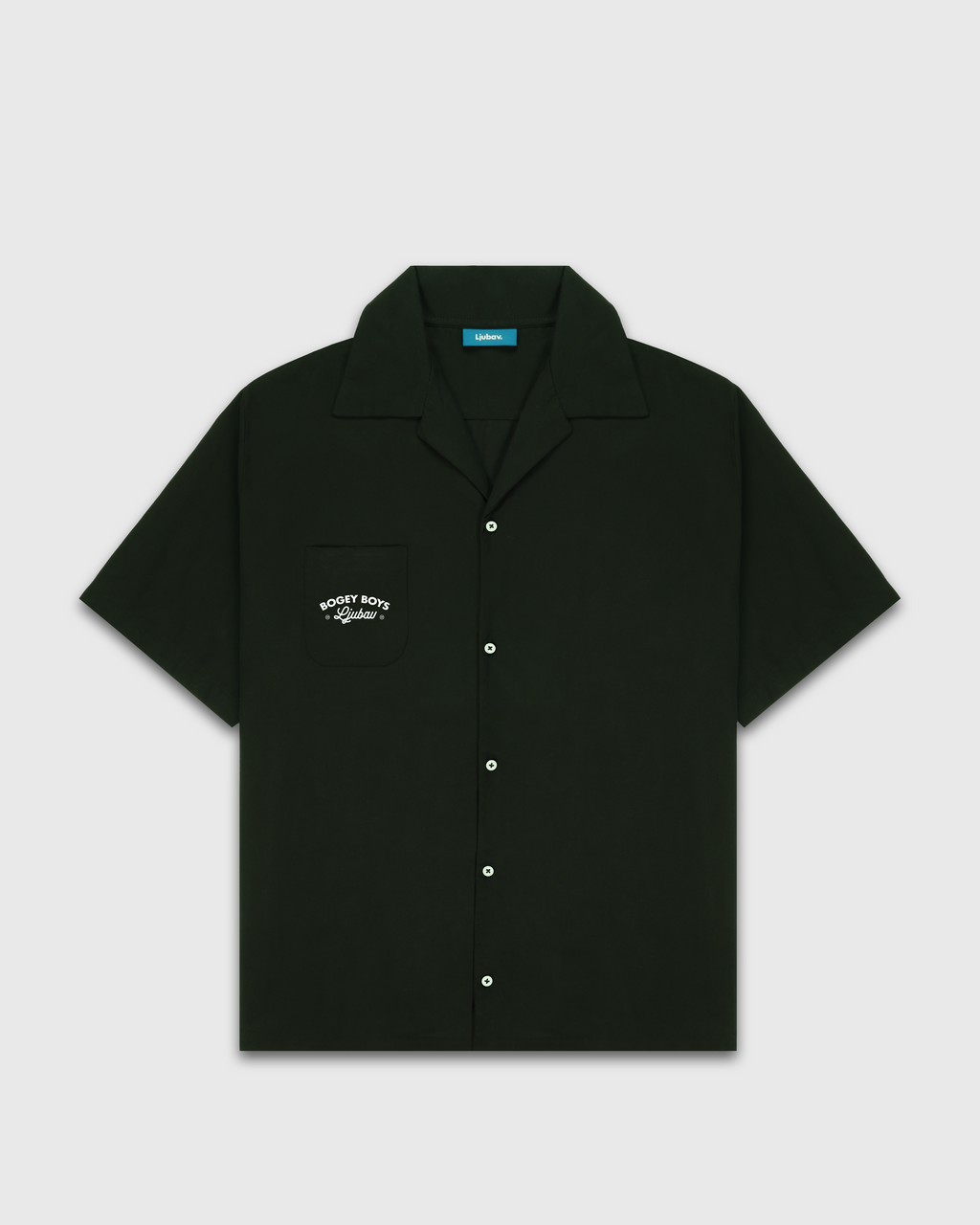 Bogey Boys ボタンアップシャツ XL 日本未入荷 Ljubav x Bogey Boys Short Sleeve Shirt Gun Metal