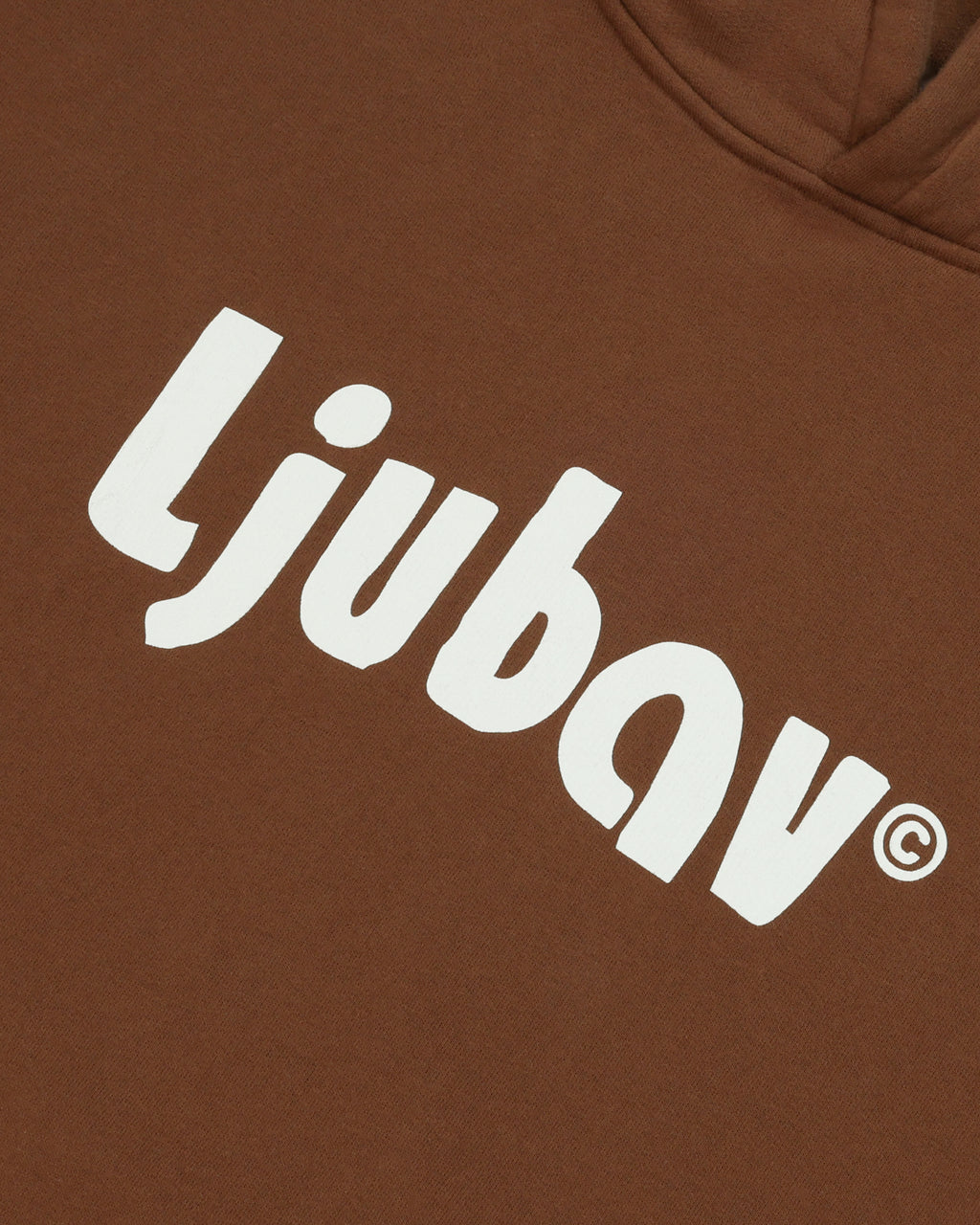 Confuse Logo Hoodie Brown
