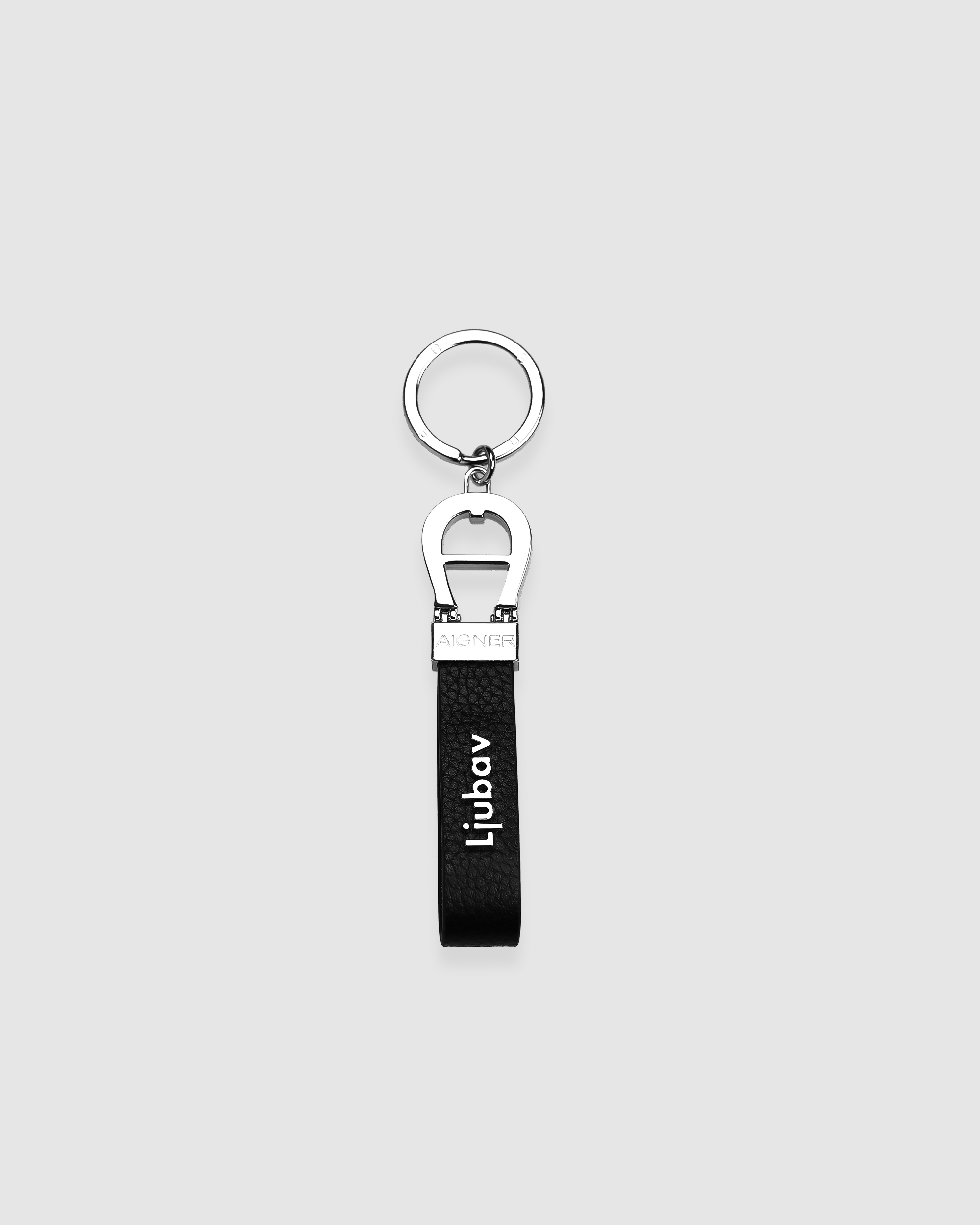 Ljubav x Aigner Leather Keychain